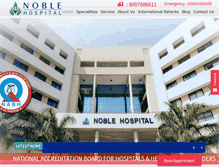 Tablet Screenshot of noblehospitalspune.com